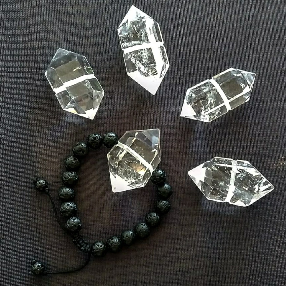 -HP- Custom Double Terminated Crystal Macreme